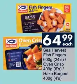 President Hyper Sea Harvest Fish Fingers/ Oven Crisp/ Hake Burgers offer