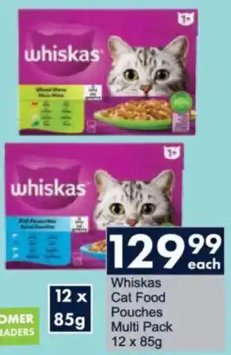 President Hyper Whiskas Cat Food Pouches Multi Pack offer