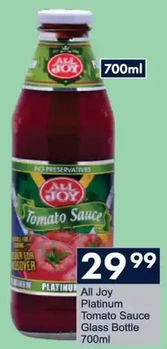 President Hyper All Joy Platinum Tomato Sauce Glass Bottle offer
