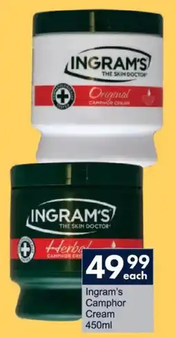 President Hyper Ingram's Camphor Cream offer