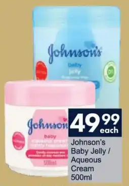 President Hyper Johnson's Baby Jelly/ Aqueous Cream offer
