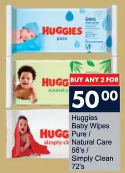 President Hyper Huggies Baby Wipes Pure/ Natural Care/ Simply Clean offer