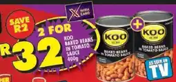 Shoprite Koo baked beans in tomato sauce offer