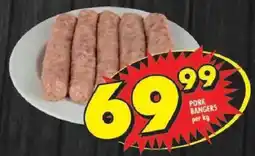 Shoprite Pork bangers offer