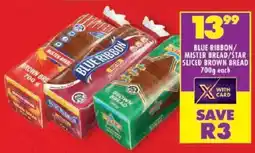 Shoprite Blue ribbon/ mister bread/ star sliced brown bread offer