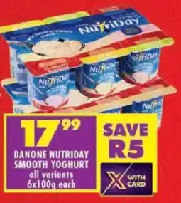 Shoprite Danone nutriday smooth yoghurt offer