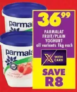 Shoprite Parmalat fruit/ plain yoghurt offer