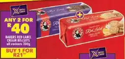 Shoprite Bakers red label cream biscuits offer