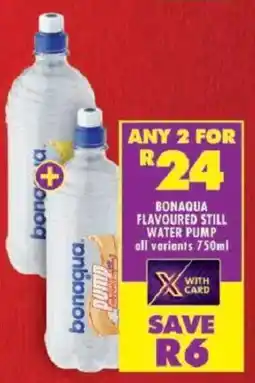 Shoprite Bonaqua flavoured still water pump offer