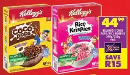 Shoprite Kellogg's coco pops/ rice krispies offer