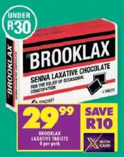 Shoprite Brooklax laxative tablets offer