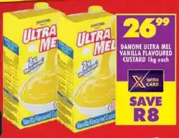 Shoprite Danone ultra mel vanilla flavoured custard offer
