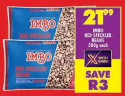 Shoprite Imbo red speckled beans offer
