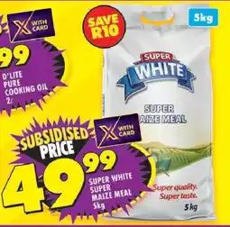 Shoprite Super white super maize meal offer