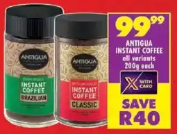 Shoprite Antigua instant coffee offer