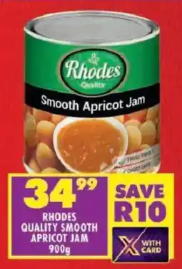 Shoprite Rhodes quality smooth apricot jam offer