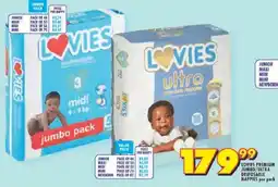 Shoprite Lovies premium jumbo/ ultra disposable nappies offer