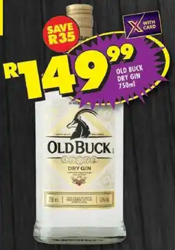Shoprite Old buck dry gin offer
