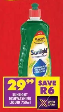 Shoprite Sunlight dishwashing liquid offer