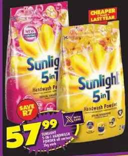 Shoprite Sunlight 5in1 Handwash Powder offer