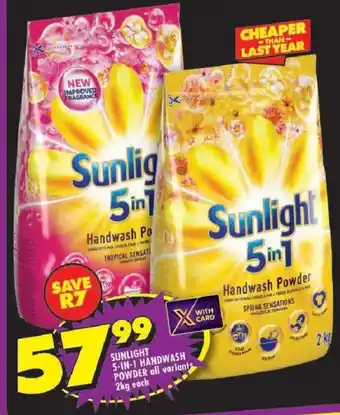 Shoprite Sunlight 5in1 Handwash Powder offer