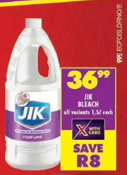 Shoprite Jik bleach offer