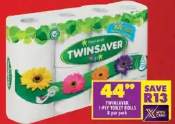 Shoprite Twinsaver 1-ply toilet rolls offer