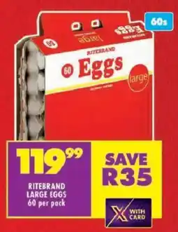 Shoprite Ritebrand large eggs offer