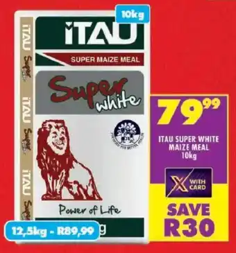 Shoprite Itau super white maize meal offer