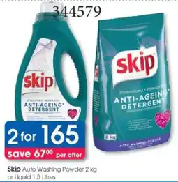 Clicks Skip Auto Washing Powder or Liquid offer