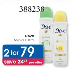 Clicks Dove Aerosol offer