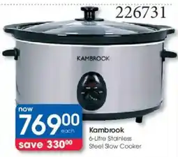 Clicks Kambrook Stainless Steel Slow Cooker offer