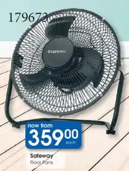 Clicks Safeway Floor Fans offer