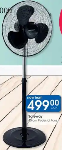 Clicks Safeway Pedestal Fans offer