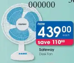 Clicks Safeway Desk Fan offer