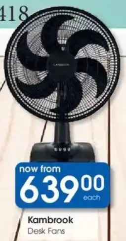 Clicks Kambrook Desk Fans offer