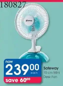 Clicks Safeway Mini Desk Fan offer