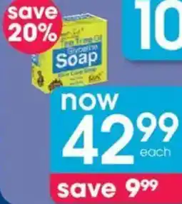 Clicks Treet-It Tea Trea Oil Glycerine Soap Bars offer