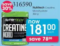 Clicks Nutritech Creatine Monohydrate offer
