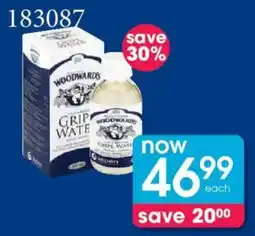 Clicks Woodward's Gripe Water offer