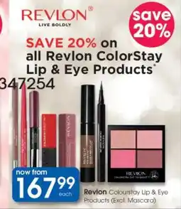 Clicks Revlon ColorStay Lip & Eye Products offer