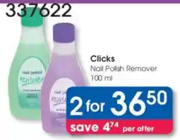 Clicks Clicks Nail Polish Remover offer