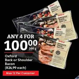 Oxford Freshmarket Oxford Back or Shoulder Bacon offer