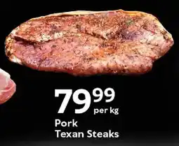 Oxford Freshmarket Pork Texan Steaks offer