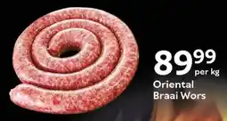 Oxford Freshmarket Oriental Braai Wors offer