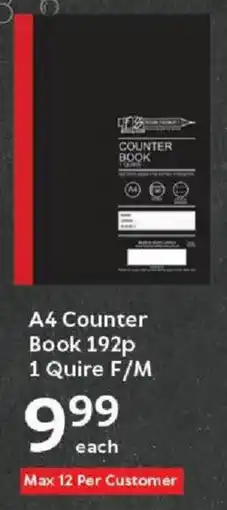 Oxford Freshmarket A4 Counter Book 192p 1 Quire F/M offer