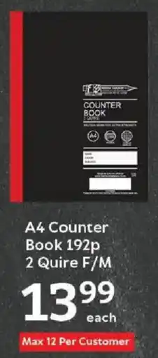 Oxford Freshmarket A4 Counter Book 192p 2 Quire F/M offer