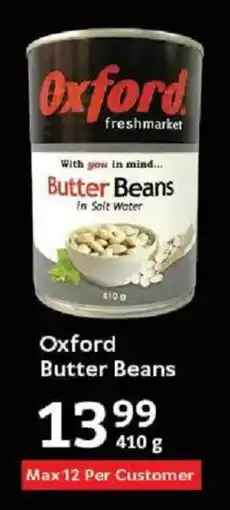 Oxford Freshmarket Oxford Butter Beans offer