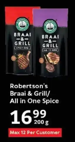 Oxford Freshmarket Robertson's Braai & Grill/ All in One Spice offer