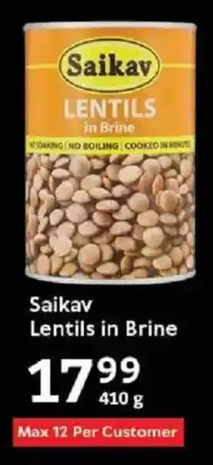Oxford Freshmarket Saikav Lentils in Brine offer